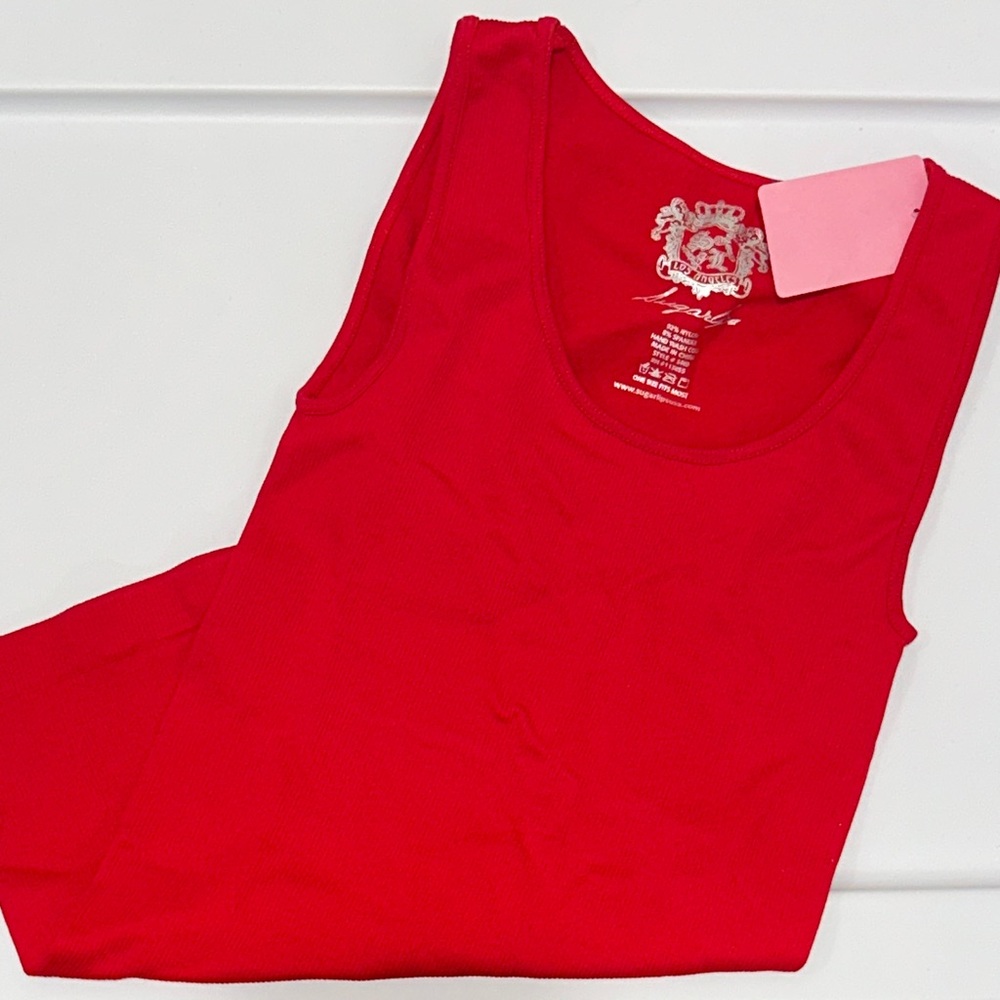 Sugarlips Vibrant Red Tank Top